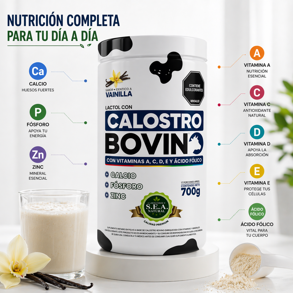 Calostro Bovino Sabor Vainilla 700g