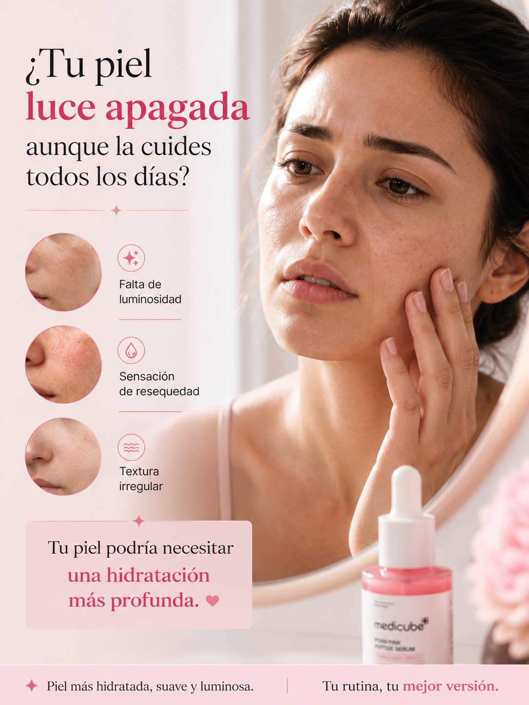 Medicube | Cosmética Coreana Premium PDRN Pink Peptide Serum