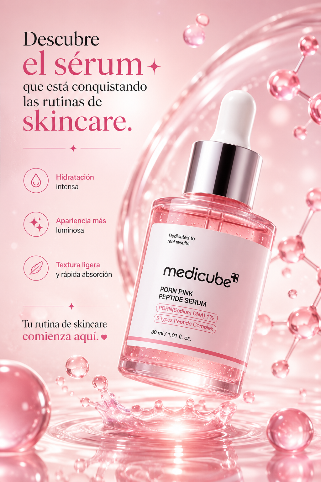 Medicube | Cosmética Coreana Premium PDRN Pink Peptide Serum