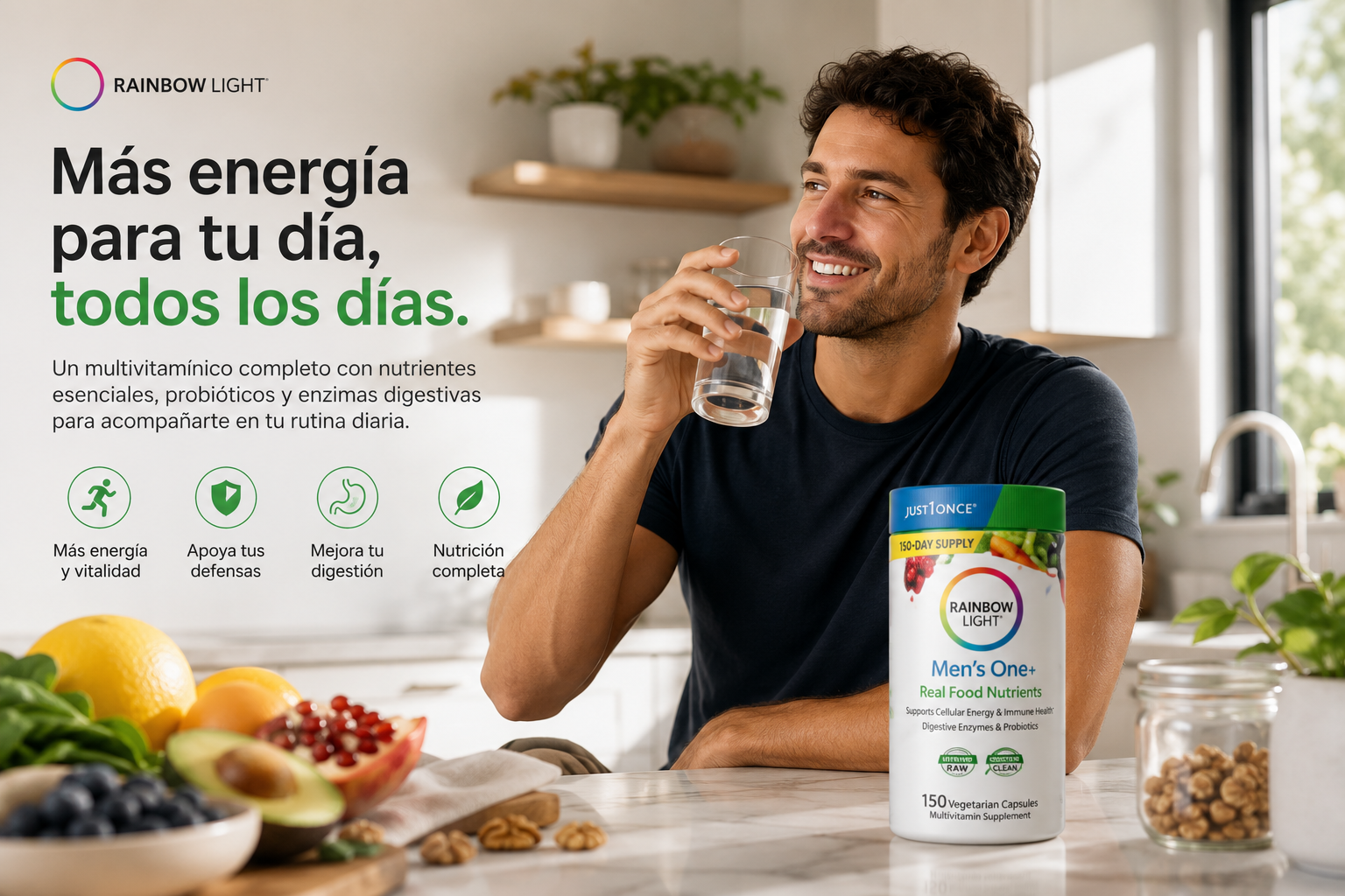 Todo lo que necesitas en un solo envase.
